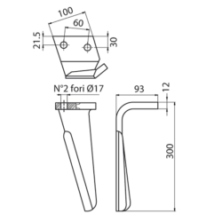 DENTE DX ØF17 gr1960