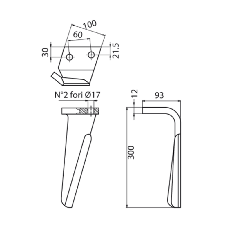 DENTE SX ØF17 gr1960