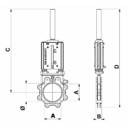 SARACINESCA A LAMA -LOCKER Ø 250MM.
