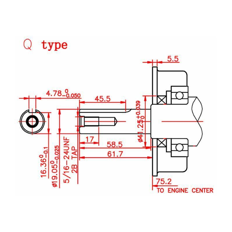Motore a 4 tempi OHV 196cc. 6,5hp