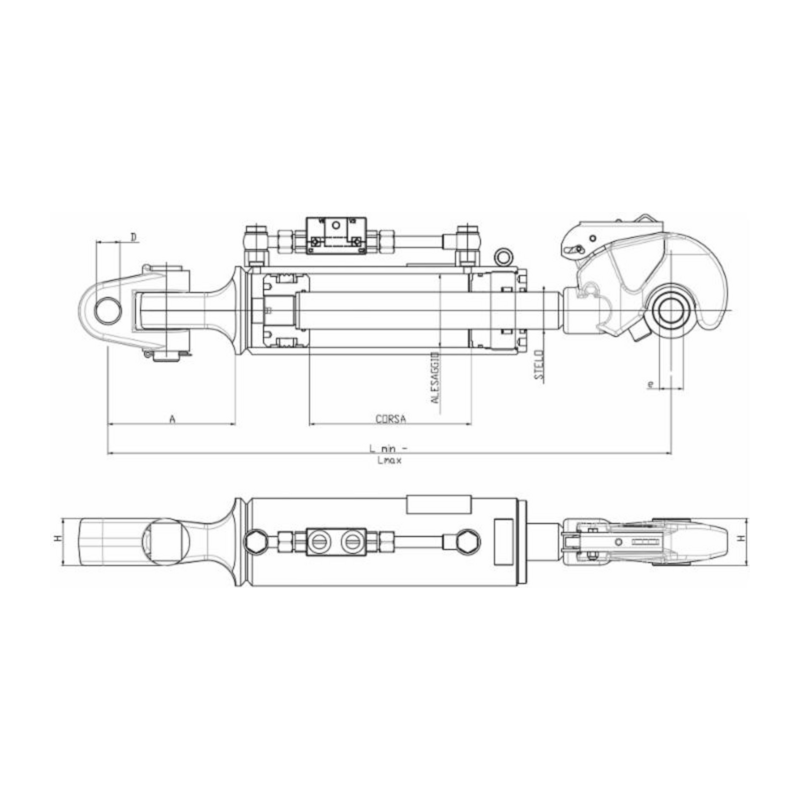 3°PUNTO IDRAULICO 80X40X240