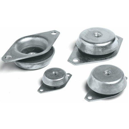 SUPPORTO ANTIVIBRANTE Ø 120 CON DADO M24