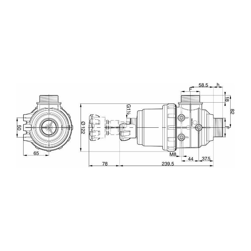 FILTRO DI ASPIRAZIONE CON VALVOLA