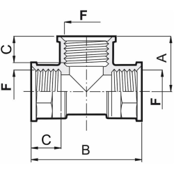 RACCORDO A 'T' FEMMINA