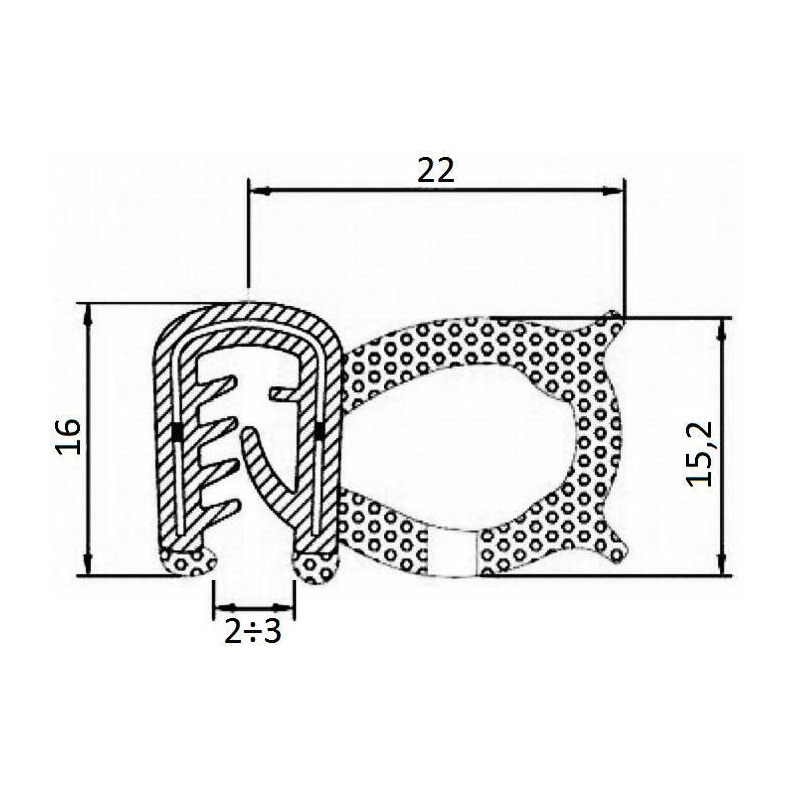 GUARNIZIONE LAMIERA CABINE