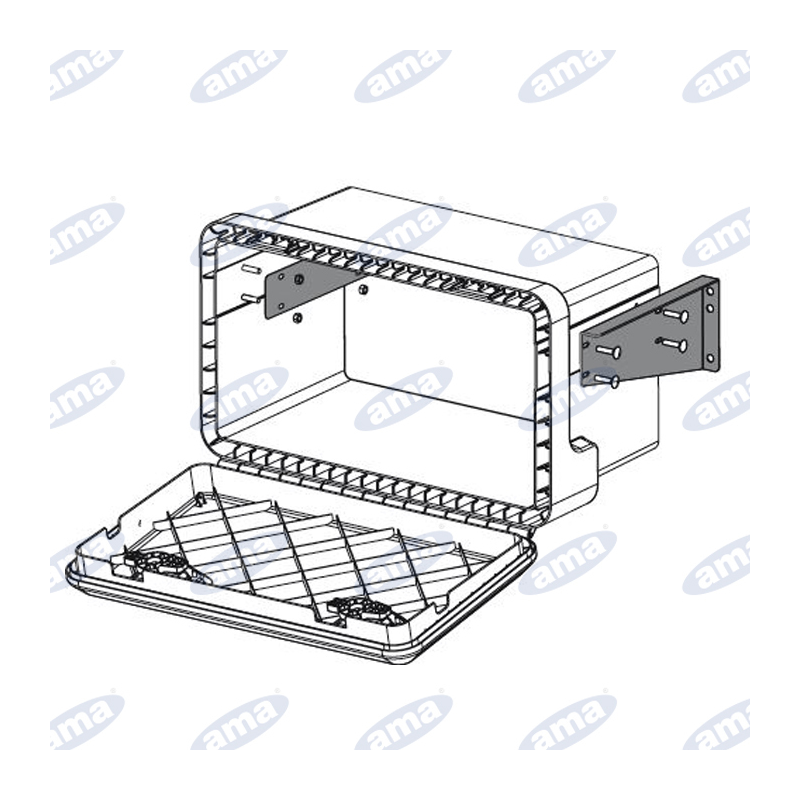 KIT STAFFE PER MONTAGGIO ORIZZONTALE CASSETTE PORTA ATTREZZI