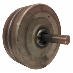 RUOTA IN LAMIERA COMPLETA CON ALBERO