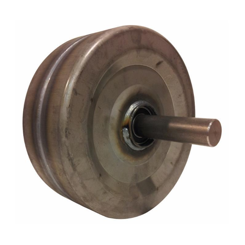 RUOTA IN LAMIERA COMPLETA CON ALBERO