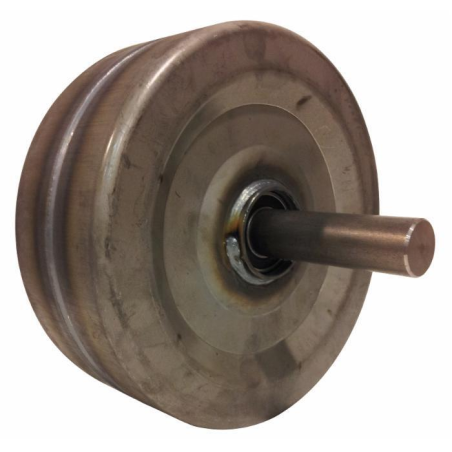 RUOTA IN LAMIERA COMPLETA CON ALBERO