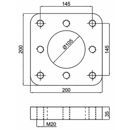 PIASTRA A SALDARE PER OCCHIONI