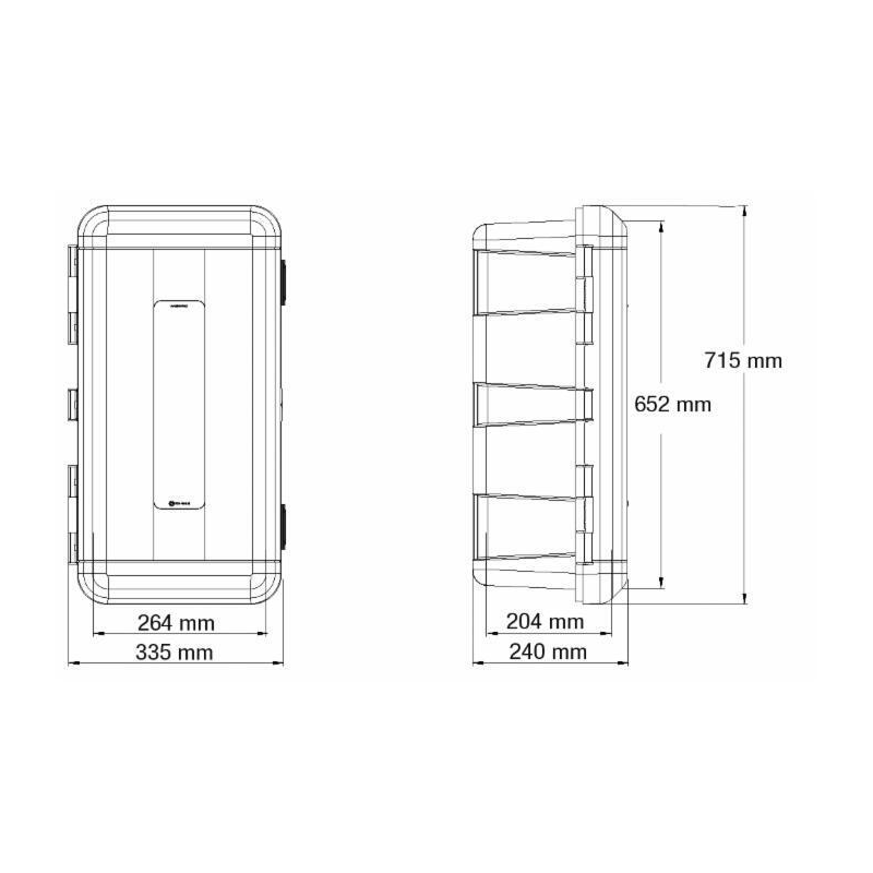 CASSETTA PORTAESTINTORE 9 KG