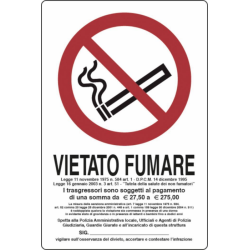 CARTELLO SEGNALETICA ALLUMINIO 30X20