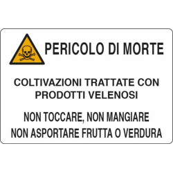 CARTELLO SEGNALETICA 50X35 ALLUMINIO