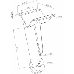 SUPPORTO DISCO ANTERIORE