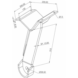 SUPPORTO DISCO POSTERIORE