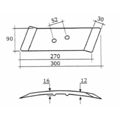PUNTA REVERSIBILE DX