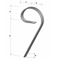 MOLLA LIVELLATRICE SENZA VOMERE 45X10 3 FORI