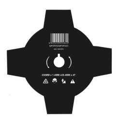 DISCO 4 DENTI ACCIAIO Ø230-1.4