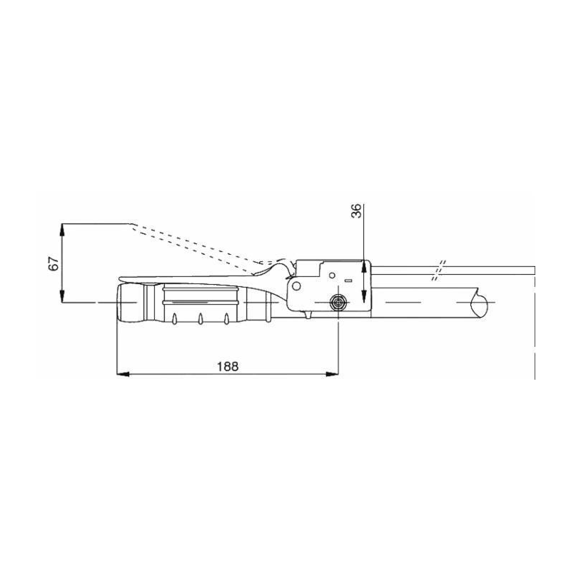 LEVA ARRESTO MOTORE BENZINA Ø 22MM