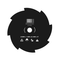 DISCO 8 DENTI ACCIAIO Ø255-1.4