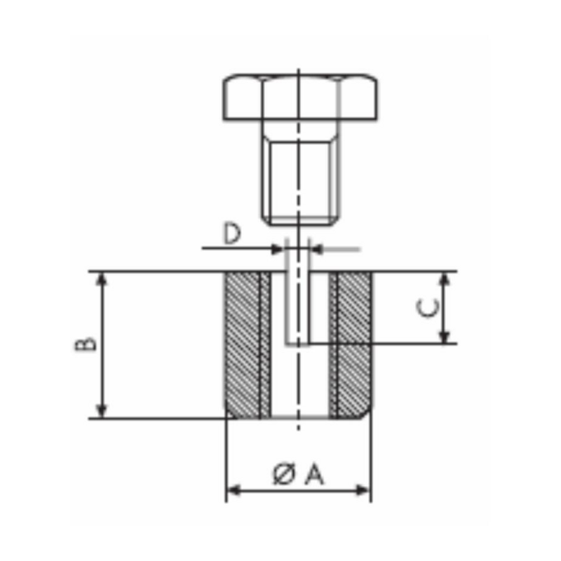 MORSETTO SERRAFILO CON UNA VITE IN TESTA E BARILOTTO FRESATO