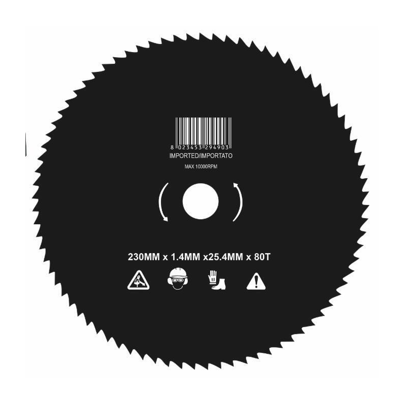 DISCO 80 DENTI ACCIAIO Ø230-1.4