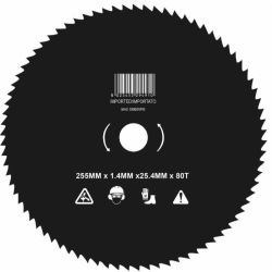 DISCO 80 DENTI ACCIAIO Ø255-1.4