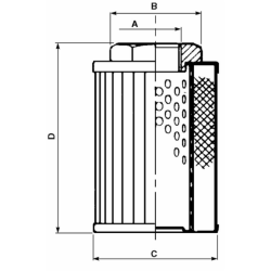 FILTRO IN ASPIRAZIONE DA 3/8" FILTRAZIONE 90µ