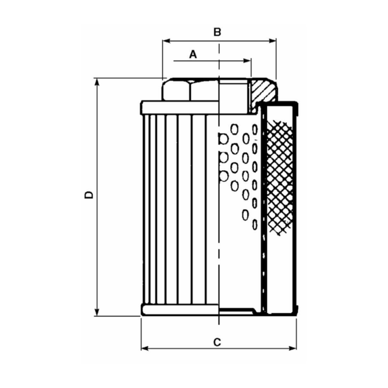 FILTRO IN ASPIRAZIONE DA 3/4" FILTRAZIONE 90µ