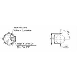 FILTRO SEMI IMMERSO DA 3/4" FILTRAZIONE 90µ LUNGHEZZA 106mm