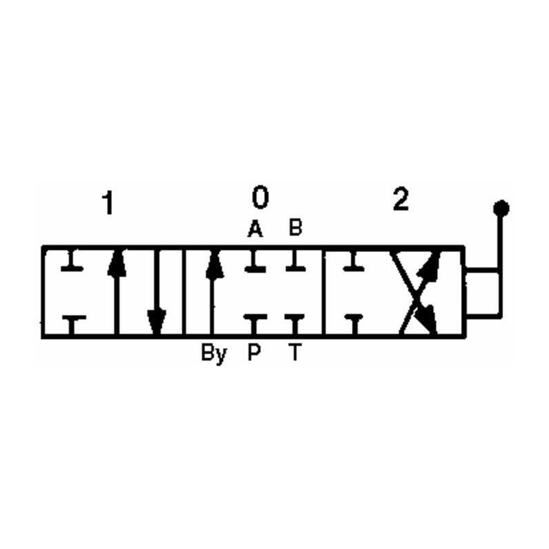 DISTRIBUTORE WALVOIL MODELLO SD5 A 4 LEVE 1ª, 2ª, 3ª DOPPIO EFFETTO 4ª DOPPIO EFFETTO FLOTTANTE 40 LITRI