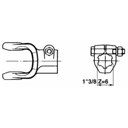 FORCELLA SCANALATA CON BULLONE CATEGORIA 4, 27x74.6