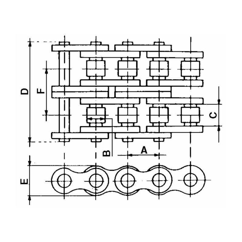 CATENA DOPPIA 10 B-2, 5/8"X 3/8"