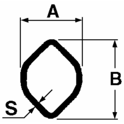 TUBO CARDANICO INTERNO ADATTABILE WALTERSCHEID SERIE 2000 LUNGHEZZA 1 MT