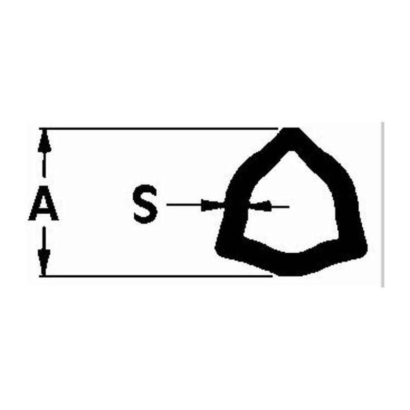 TUBO CARDANICO INTERNO TRIANGOLARE ADATTABILE BY-PY CATEGORIA 1 LUNGHEZZA 1 MT