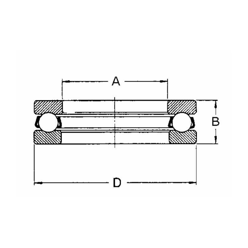 CUSCINETTO ASSIALE A SFERE TIPO 51101