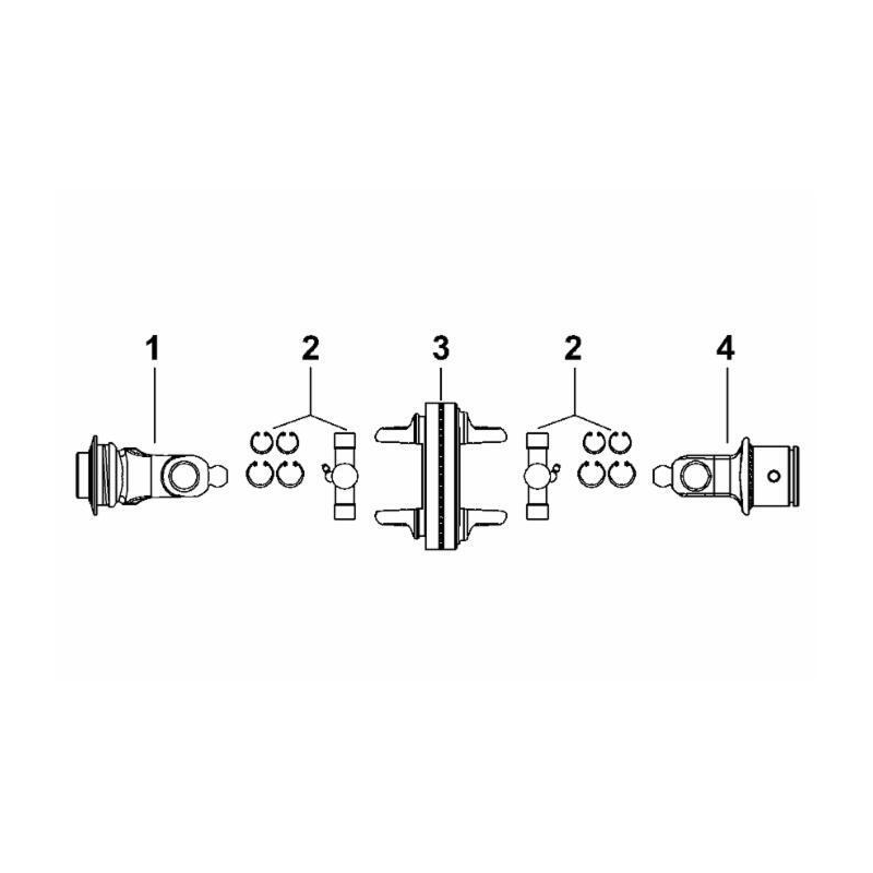 FORCELLA OMOCINETICA CATEGORIA 4 SCANALATA 1" 3/8 Z6, 27x75 - 91x24