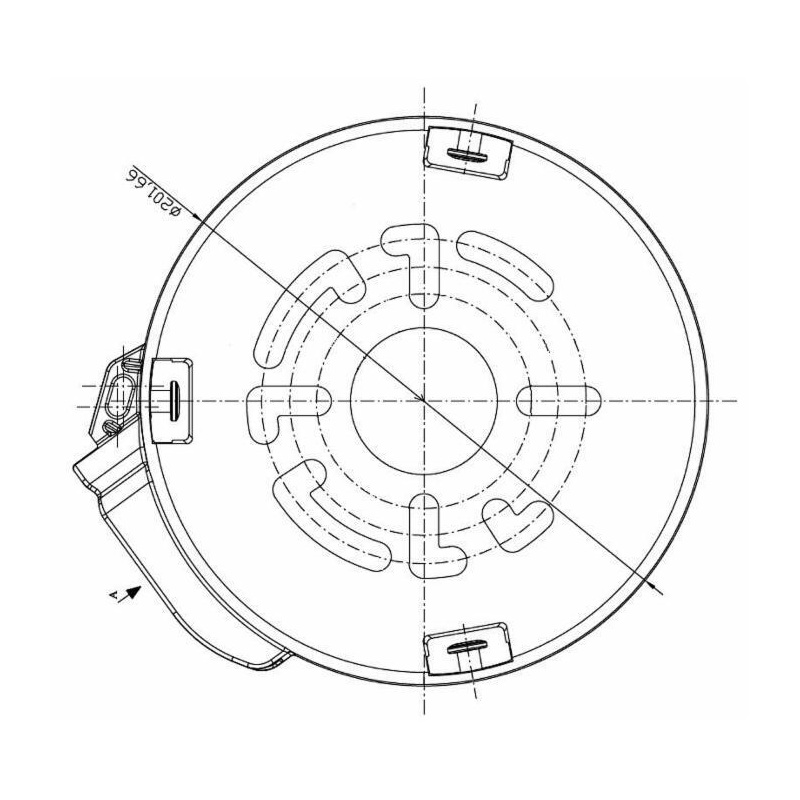 FONDELLO IN ALLUMINIO PER ESTENSIONE SFILABILE