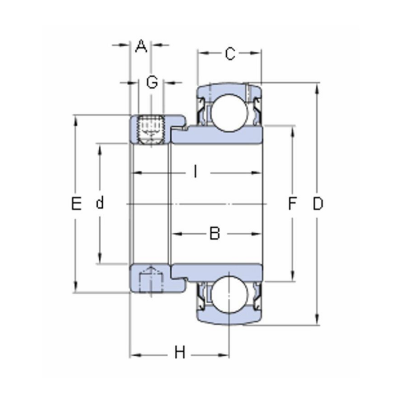CUSCINETTO YET 205 SKF