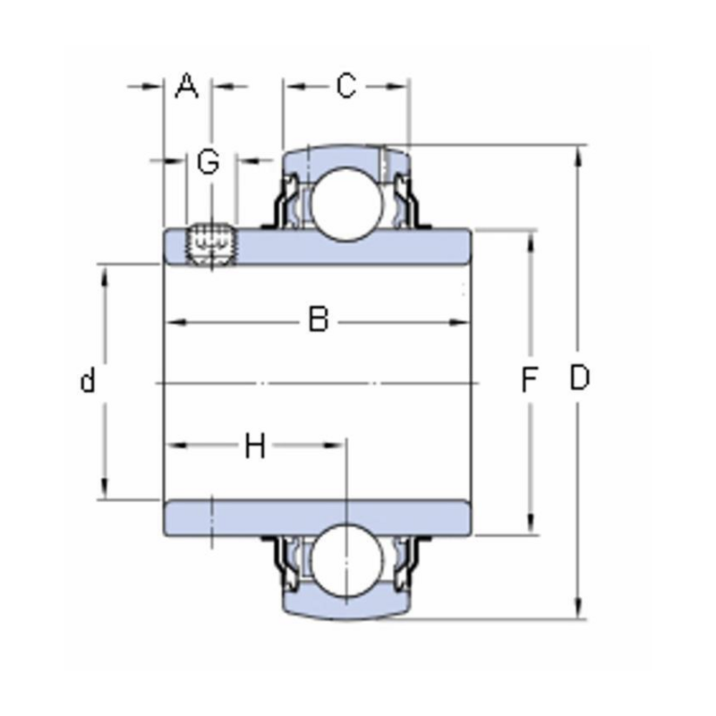 CUSCINETTO YAR 205-2F SKF