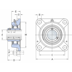 SUPPORTO DRITTO FY 35 TF SKF