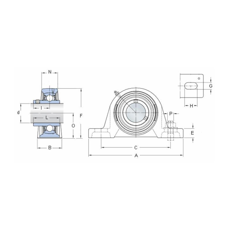SUPPORTO DRITTO SY 30 TF SKF