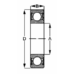 CUSCINETTO RADIALE A SFERE SKF 6306 2RS C3
