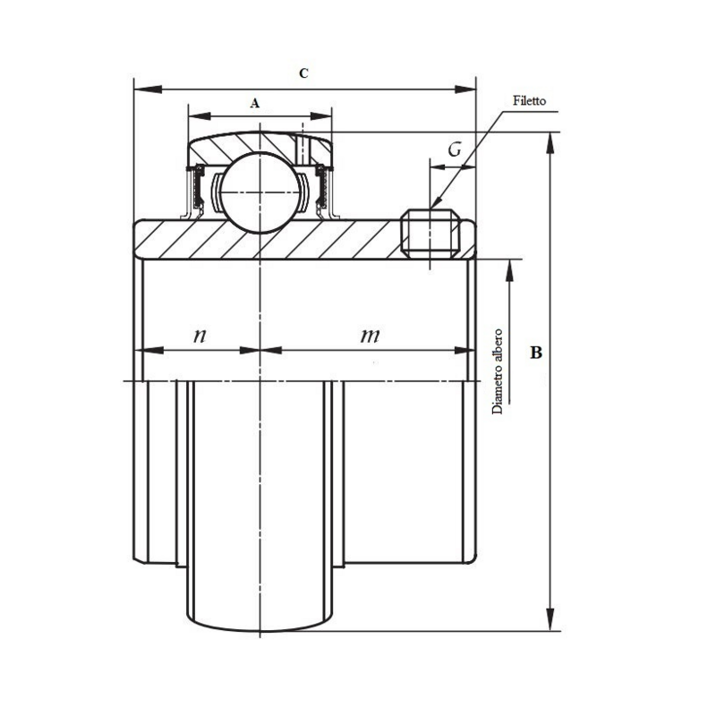 CUSCINETTO UC 209 SMART