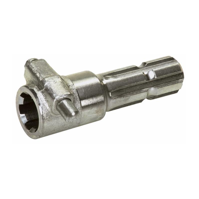 Riduzione PTO con pulsante profilo esterno 1" 3/8 interno 1" 3/8 21 cave lunghezza 150 mm