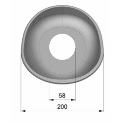 CONTROCUFFIA MEZZO TRONCO A 45°