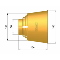 CALOTTA CONICA ATTACCO A FASCETTA