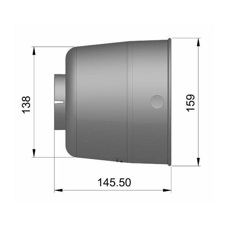 CONTROCUFFIA CILINDRICA CON COLLARE