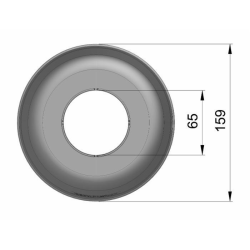 CONTROCUFFIA CILINDRICA CON COLLARE
