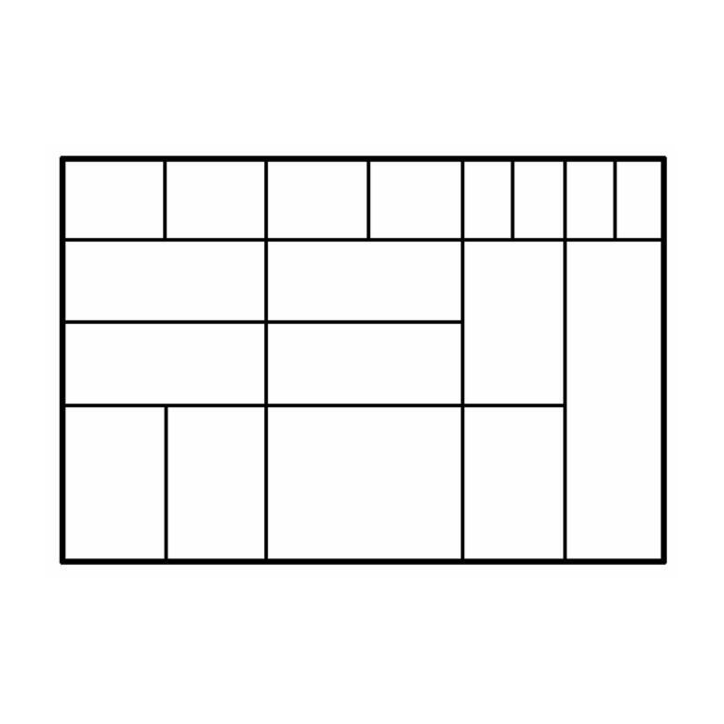 VALIGETTA A SCOMPARTI 360X252X64